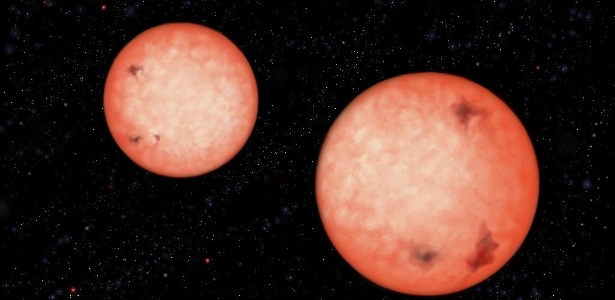 Telescópio descobre estrelas binárias que orbitam uma a outra em 2,5 horas - J. Pinfield/RoPACS