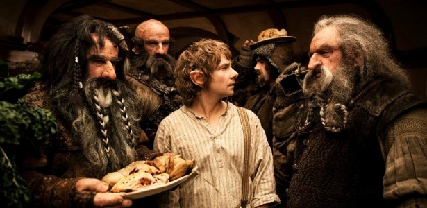 Ator Martin Freeman interpreta Bilbo Baggins no filme "O Hobbit: Uma Jornada Inesperada" (2012) - Reprodução/Facebook