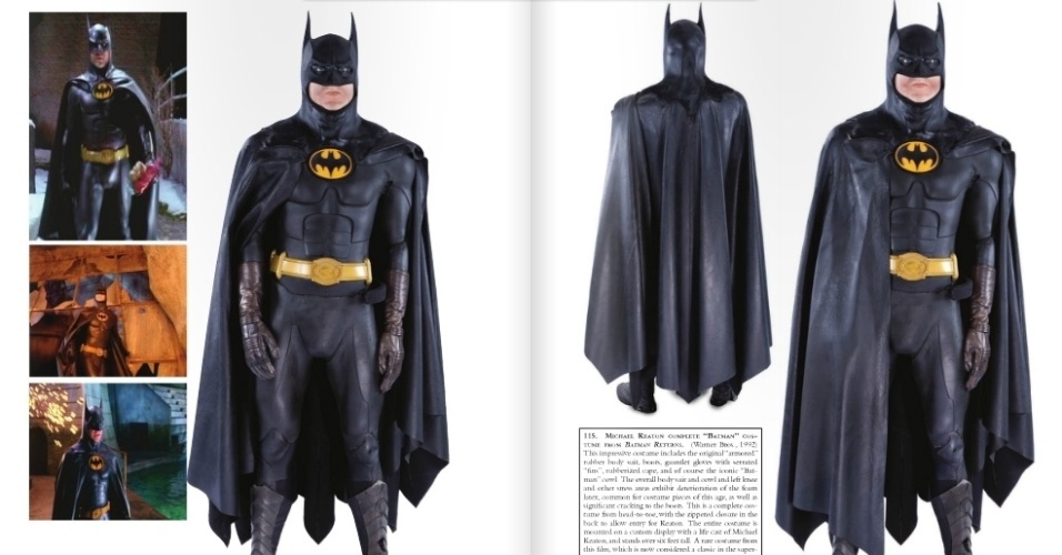 A roupa de Batman usada por Michael Keaton no longa de 1992 - Reprodução/Profiles in History