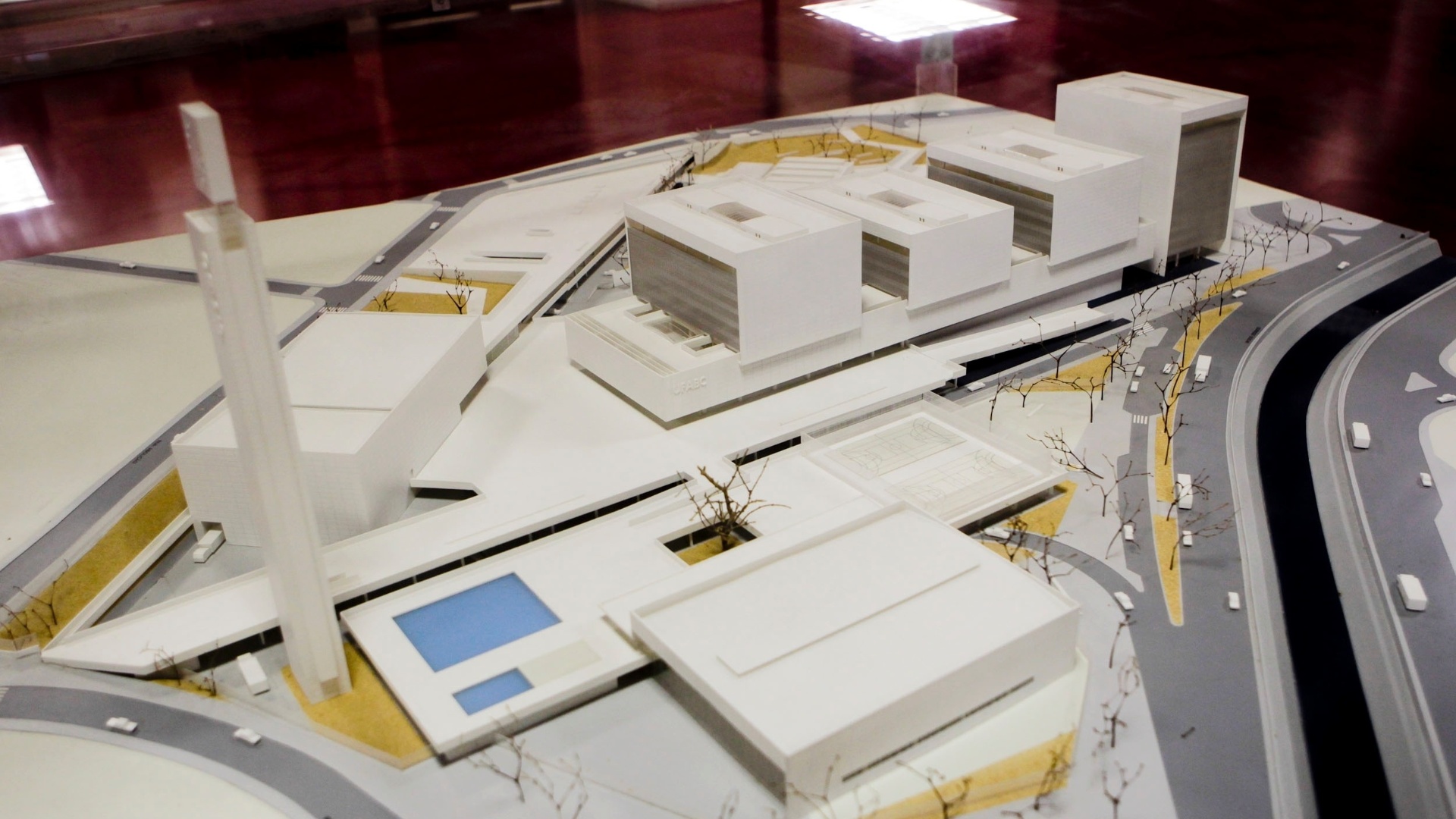 Maquete mostra como deve ficar o campus de Santo André da UFABC (Universidade Federal do ABC). Instituição Foi criada em 2005 e as obras ainda não foram finalizadas  - Fernando Donasci/UOL