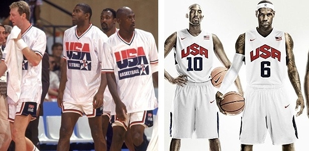Declaração de Kobe Bryant (na foto da direita) inspira duelo de gerações no basquete dos EUA