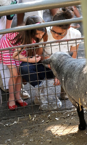 Katie Holmes e a filha Suri Cruise se divertem no Central Park Zoo em Nova York (12/7/12)