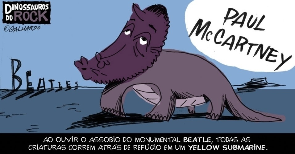 No Dia Mundial do Rock, Caco Galhardo homenageia Dinossauros do Rock, como Paul McCartney - Caco Galhardo