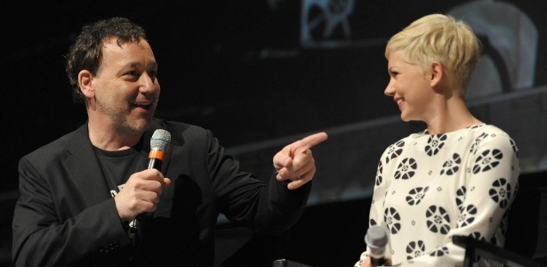 Sam Raimi e Michelle Williams falam sobre "Oz: Mágico e Poderoso" durante a Comic-Con 2012 (12/7/12) - John Shearer/AP