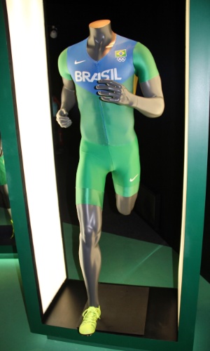 Uniforme de competição do atletismo olímpico brasileiro