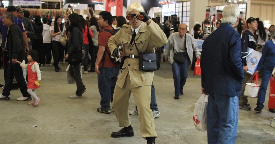 Homem se fantasia para participar do World Cosplay Summit 2012, em São Paulo (14/7/12) - Shin Shikuma/UOL