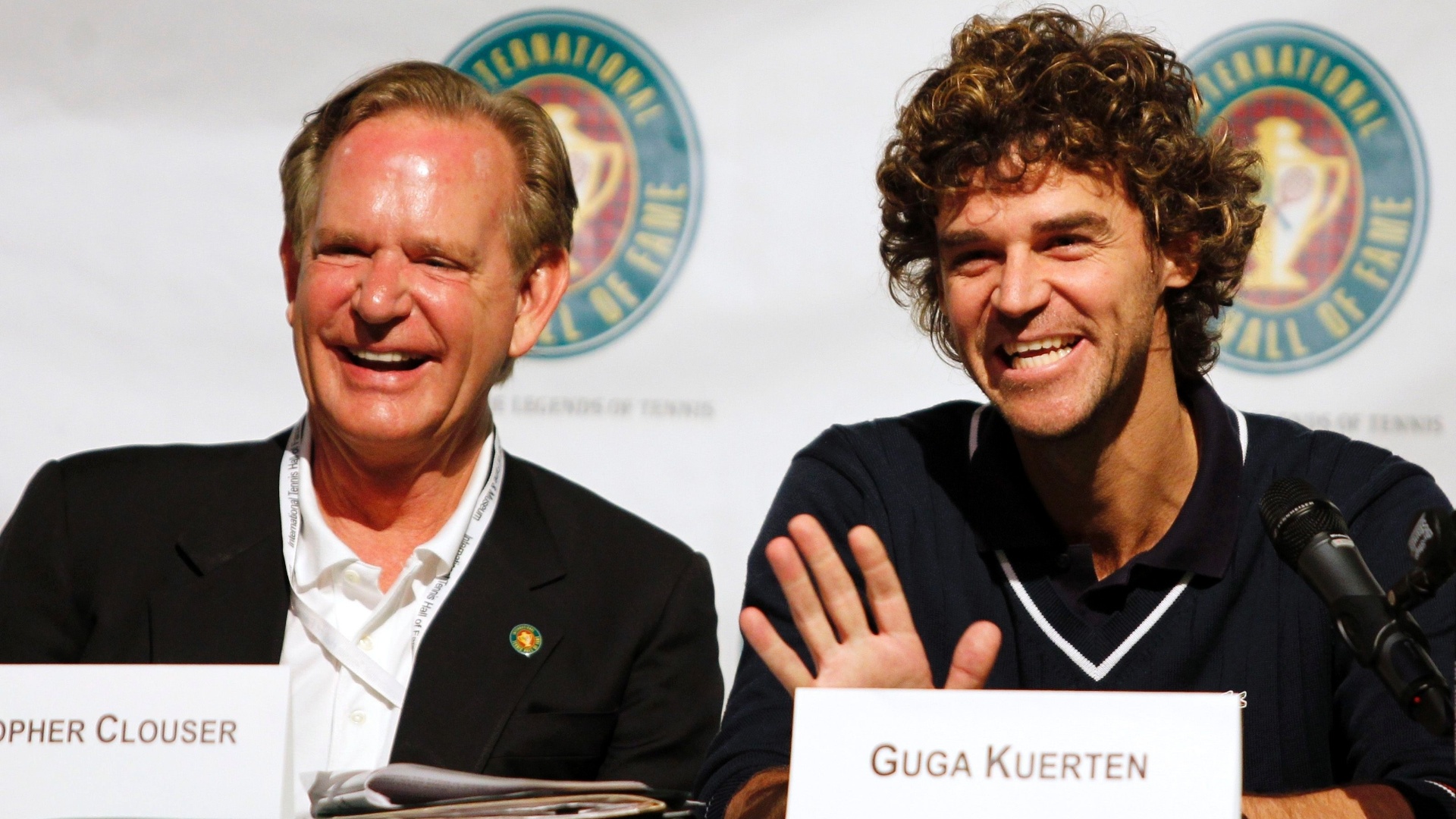 "Esse dia será sempre intenso nas minhas memórias assim como, eu espero, minha contribuição para o tênis não pára por aqui. Eu espero poder fazer muito mais", disse Guga em seu discurso. - REUTERS/Jessica Rinaldi