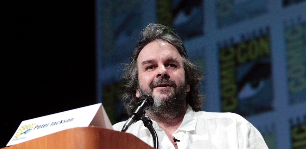 Os diretor Peter Jackson participa do painel de "O Hobbit" na San Diego Comic-Con 2012 (14/7/12) - Mario Anzuoni/Reuters
