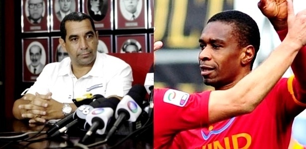 Zinho (E) se decepcionou com postura de Juan (D) durante negociação com o Flamengo - Arte UOL