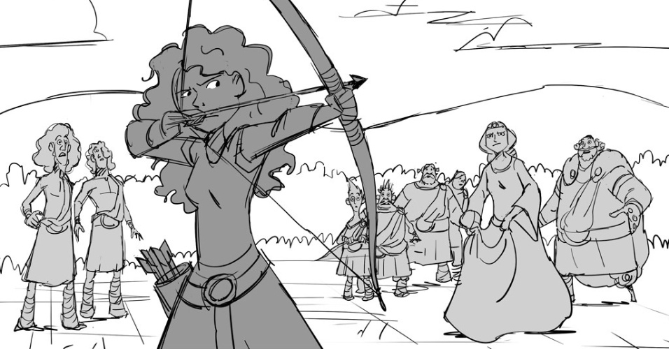 Etapa 1 - storyboard: o primeiro passo é fazer um rascunho em formato de história em quadrinhos mostrando como será a cena - Divulgação