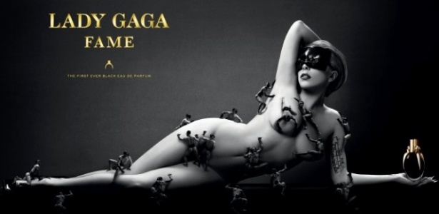 Lady Gaga em publicidade da sua própria linha de perfumes