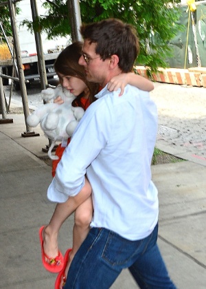 Tom Cruise com sua filha, Suri
