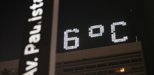 Temperatura em São Paulo pode chegar a 6ºC no fim de ...