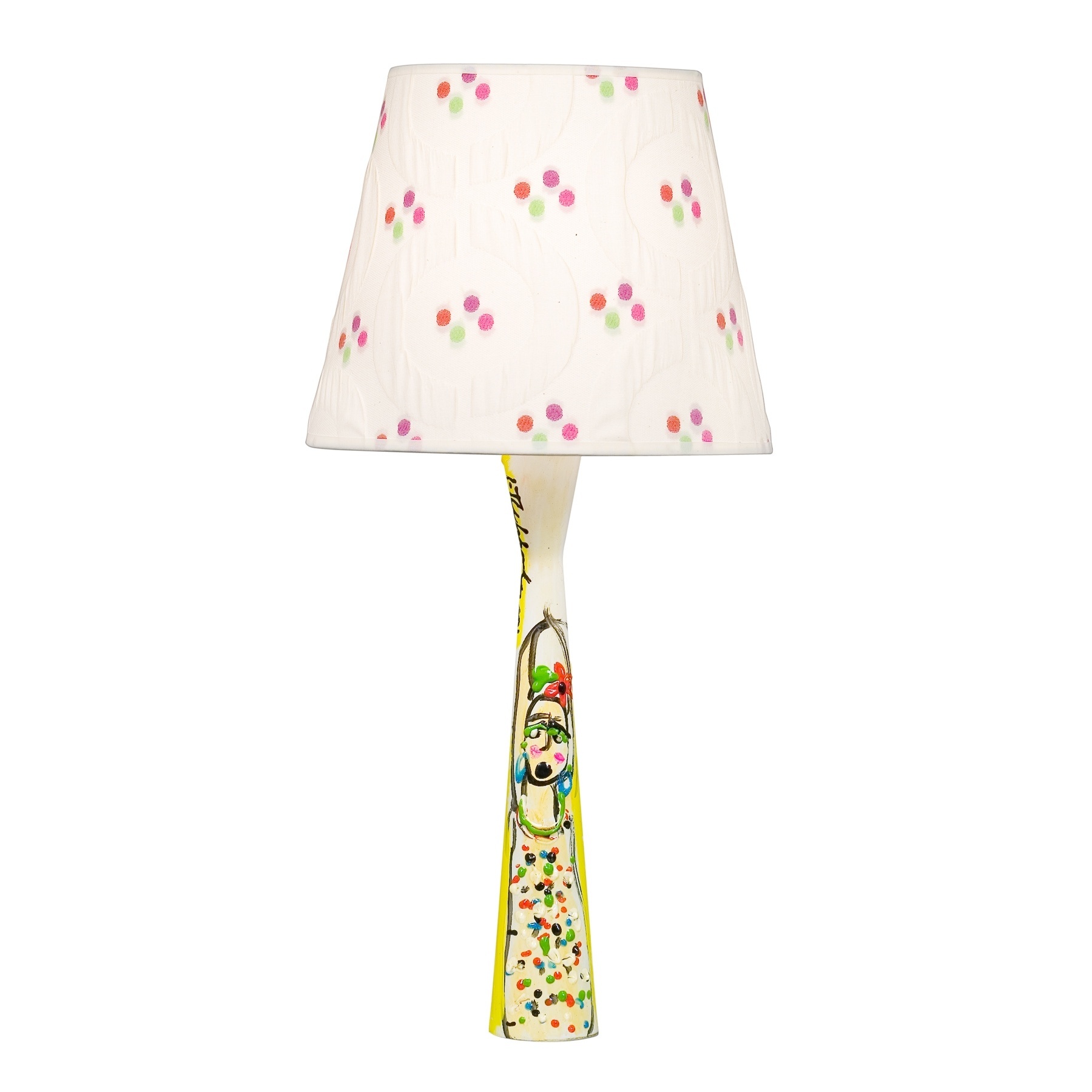 Na liquidação da Dominici Extra Serie - loja no Shopping D&D (11 5105-8507), a luminária de mesa tem base pintada à mão pela artista Isabelle Tuchband. De R$ 867 por R$ 520 até o dia 19 de agosto de 2012 - Divulgação