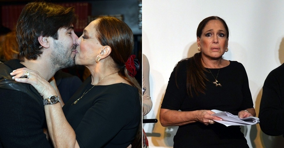 Susana Vieira ganha beijo do marido, após leitura de peça (18/7/12)