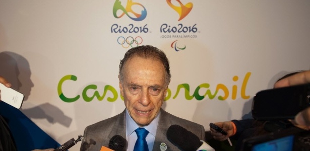 Carlos Nuzman, presidente do Comitê Olímpico Brasileiro, na abertura da "Casa Brasil em Londres"