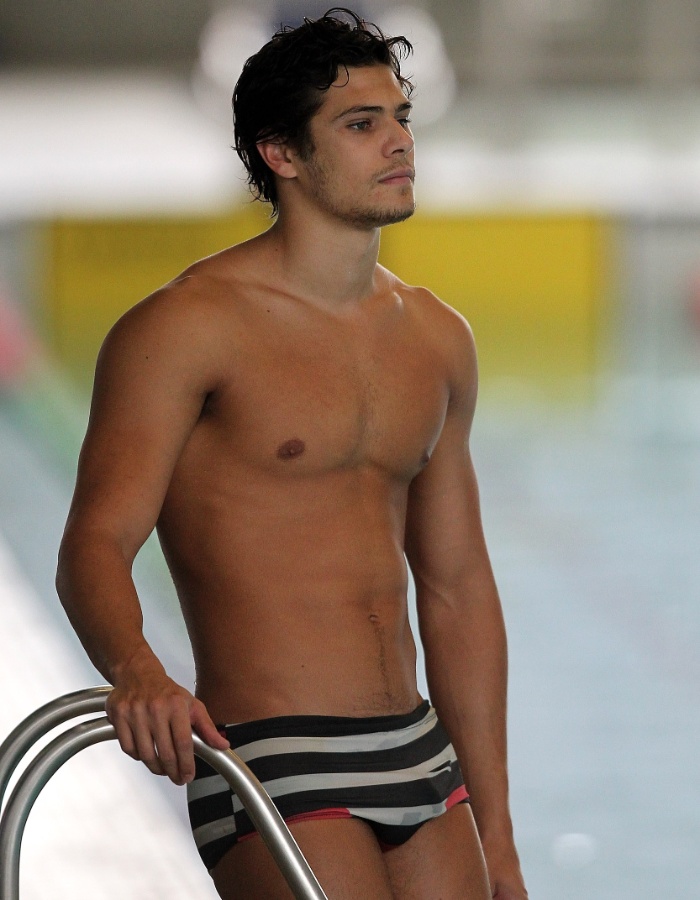 Marcelo Chierighini é fotografado durante treino da seleção brasileira de natação no Crystal Palace (20/07/2012)