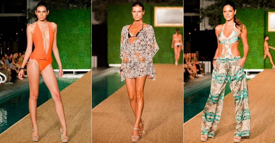 Looks de Sinesia Karol para o Verão 2013 apresentados em desfile paralelo à semana de moda de Miami (19/07/2012) - Patricia Herbetta/Divulgação