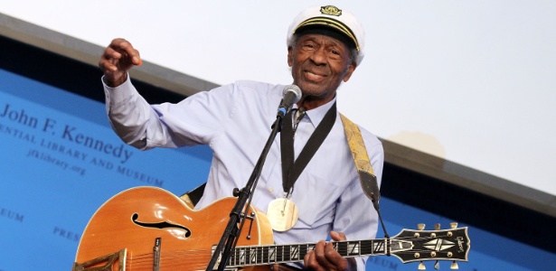 Aos 82 anos, Chuck Berry receberá uma semana de homenagens no museu Rock and Roll Hall of Fame - Marc Andrew Deley/Getty Images