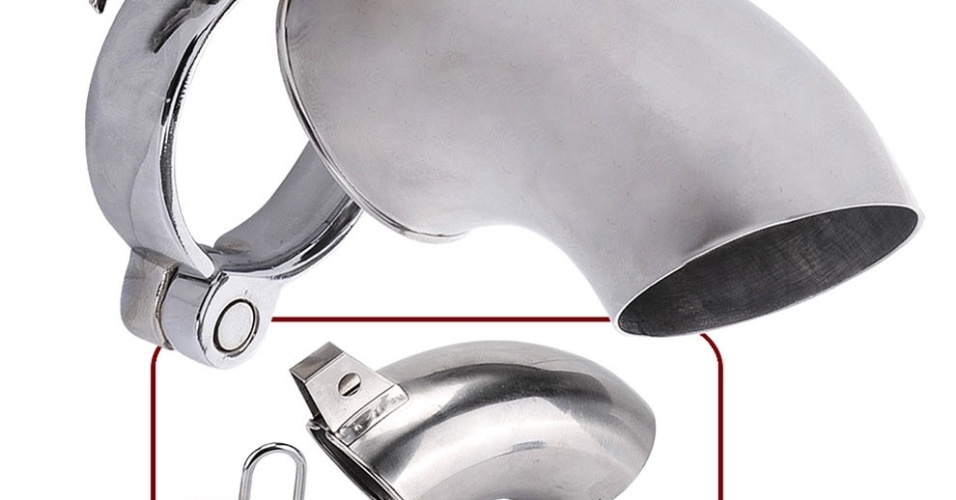 Foto 8 Cinto de castidade importado feito em metal polido. - Divulgação