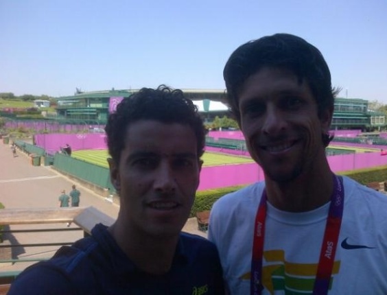 Tenistas André Sá e Marcelo Melo se encontram em Wimbledon, local das competições de tênis dos Jogos Olímpicos