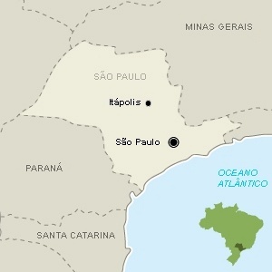 Itápolis está a 365 km de São Paulo - Arte/UOL