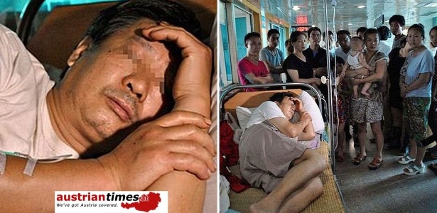 O que aconteceu com Fei Lin é tão incomum que o pobre chinês virou atração no hospital - Reprodução/Austrian Times