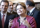 Dilma inaugura Casa Brasil cercada de políticos e elogia "parede de chita" - Marcelo Sayão/EFE