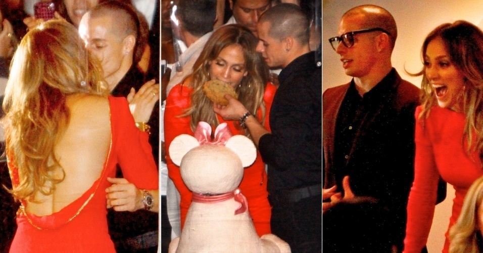 Cantora Jennifer Lopez completa 43 anos e comemora ao lado do namorado (26/7/12)