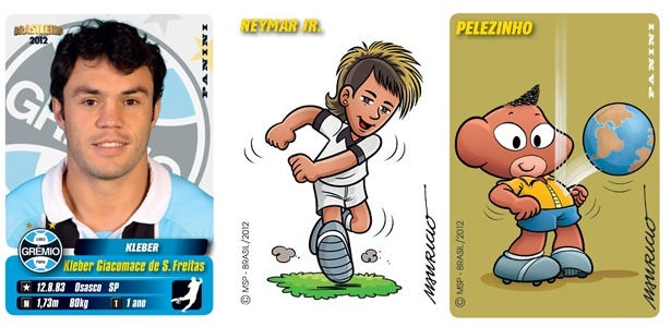 Figurinhas do álbum do Campeonato Brasileiro de 2012 - Divulgação/Panini