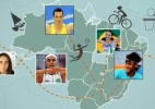 Infográfico: Saiba onde nasceram os atletas olímpicos do Brasil - Arte/UOL