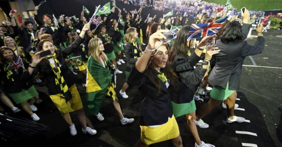 Delegação brasileira inicia seu desfile na Cerimônia de Abertura dos Jogos Olímpicos de Londres