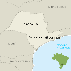 Sorocaba está a 99 km de São Paulo - Arte/UOL