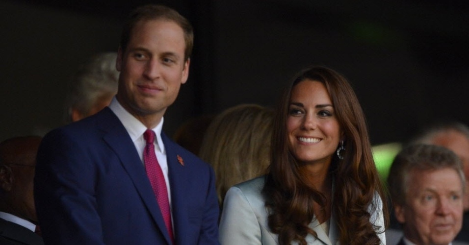 Príncipe William e a Duquesa de Cambridge, Kate Middleton acompanham abertura dos Jogos Olímpicos