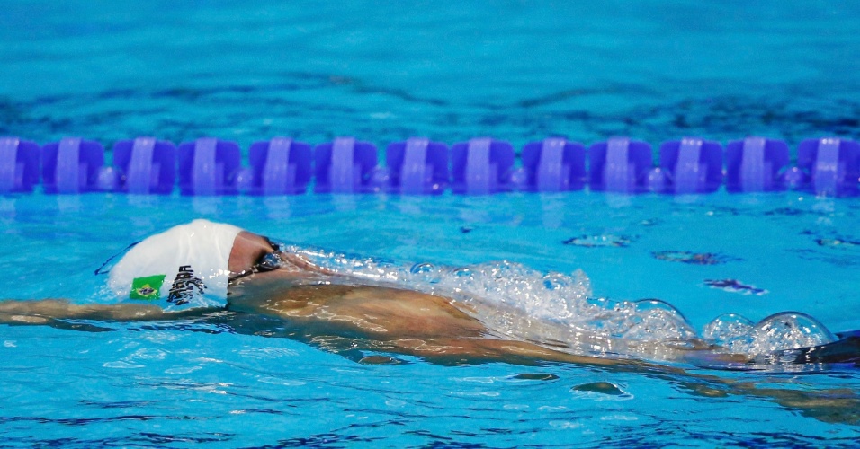 Nadador Thiago Pereira avançou à final dos 400 m medley com quarto melhor tempo (4min12s39), à frente do norte-americano Michael Phelps