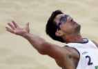 Dupla Ricardo/Pedro Cunha confirma força do Brasil no vôlei de praia e vence em estreia - REUTERS/Marcelo Del Pozo 