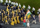 Mulher desfilou com delegação da Índia na abertura dos Jogos como penetra, diz jornal - AFP PHOTO / SAEED KHAN