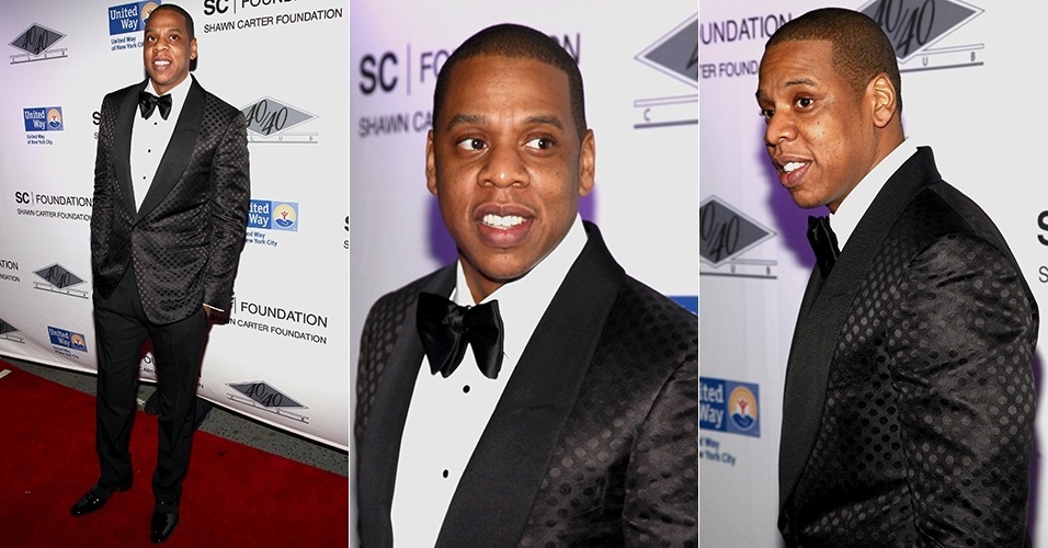 O rapper e empresário Jay Z é sinônimo de estilo masculino para a revista "Vanity Fair", que o colocou na 5ª posição entre os mais bem vestidos de 2012 - Getty Images