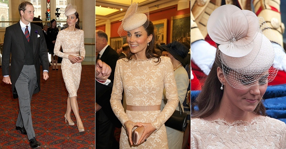 O traje de Kate Middleton com vestido Alexander McQueen e chapéu Jane Taylor usado no Jubieleu da rainha Elizabeth ajudou a colocá-la na primeira posição - Getty Images