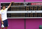 Pelo Twitter, Melo comemora classificação para as quartas de final do torneio de duplas - Reprodução