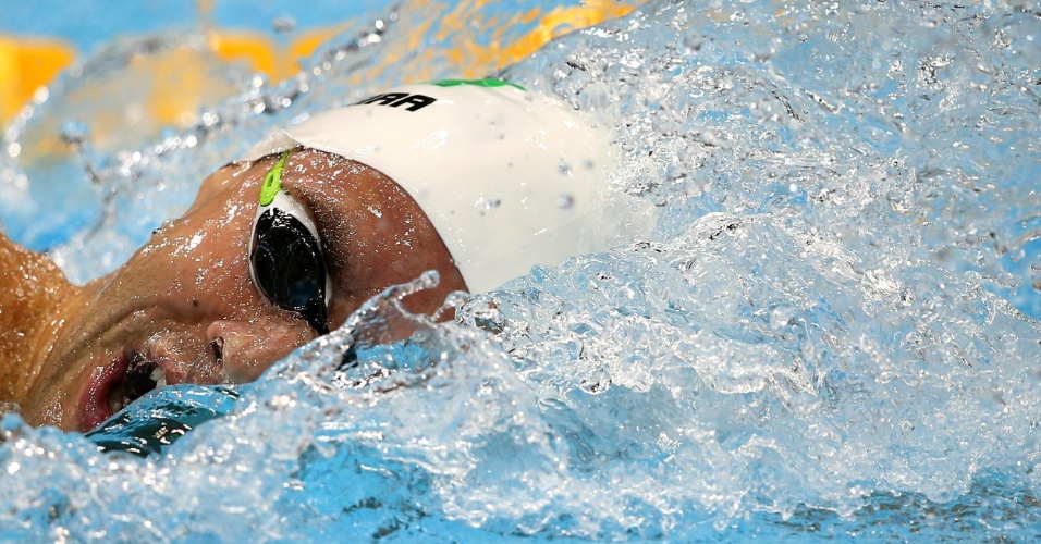 Thiago Pereira disputa a segunda série da semifinal dos 200 m medley nos Jogos de Londres