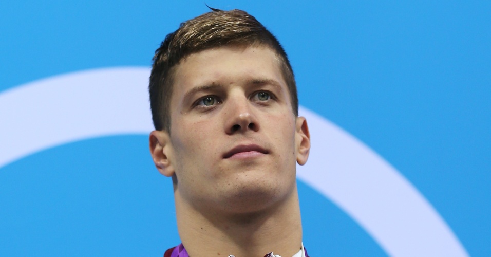 Daniel Gyurta, atleta da natação da Hungria medalhista de ouro na prova dos 200 m costas