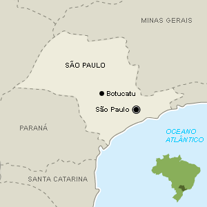 Botucatu está a 238 km de São Paulo - Arte/UOL