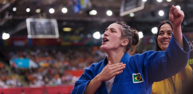 Mayra Aguiar vibra com medalha de bronze na categoria até 78 kg do judô olímpico