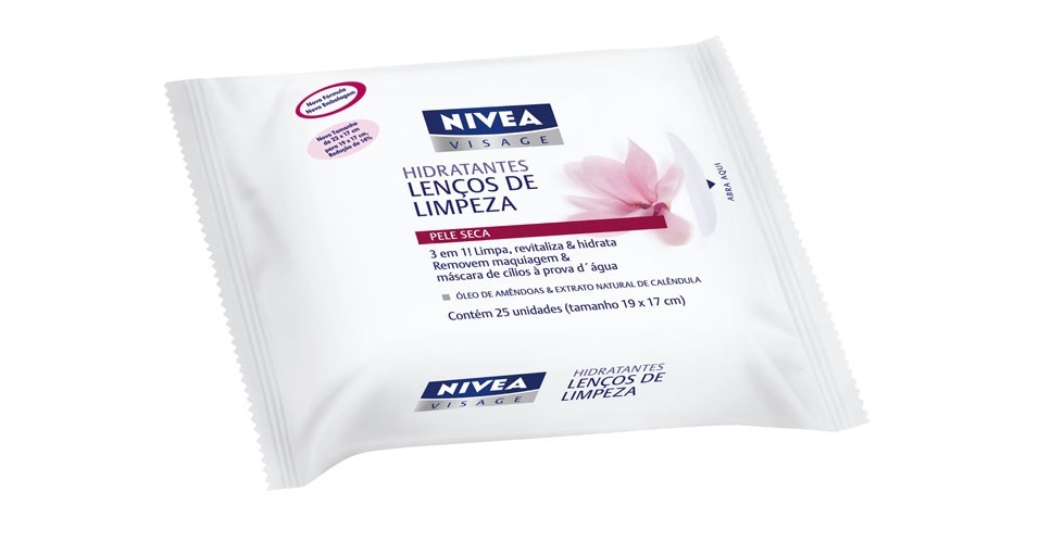 Nivea Visage Lenços de Limpeza para Pele Seca - Divulgação