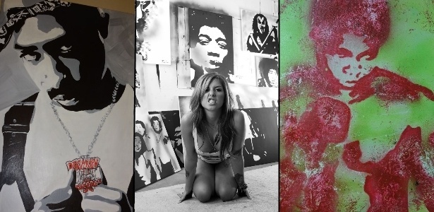 Britnney Palmer já mostrou talento como artista e pintou quadro de Muhammad Ali - TheChive
