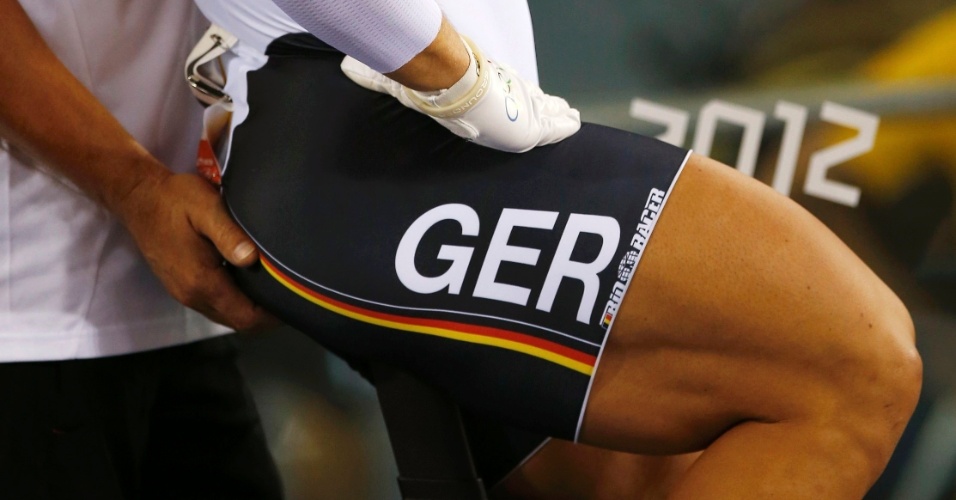 Coxas como a do ciclista Robert Forstemann, da Alemanha, fizeram sucesso nos Jogos