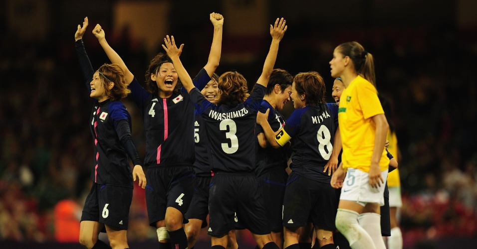 Japonesas celebram classificação para a semifinal dos Jogos de Londres