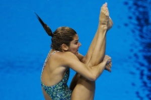 Juliana Veloso era a aposta do Brasil para a disputa do trampolim de 3 m