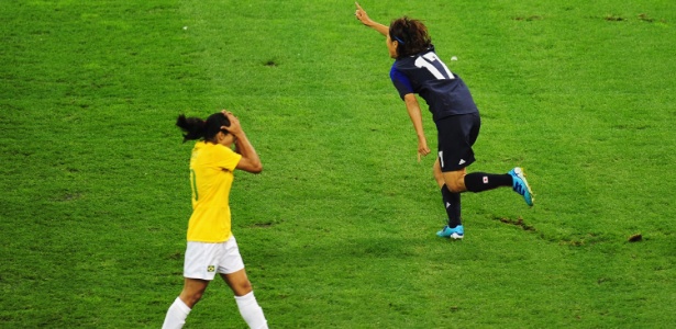 Marta lamenta gol marcado pela camisa 17 Yuki Ogimi, o primeiro das japonesas
